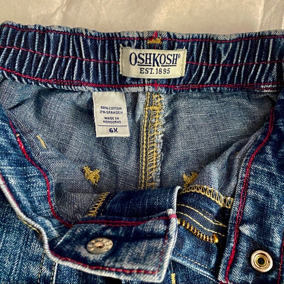 Oshkosh Girl’s Flare Jean with embroidery Size 6X - Picture 7 of 8